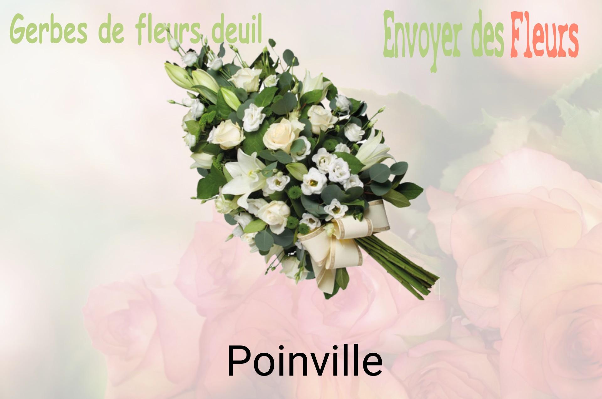 Gerbe de fleurs de deuil livrée à Poinville